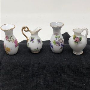 4 PC. China Dollhouse Vase & Pitchers
